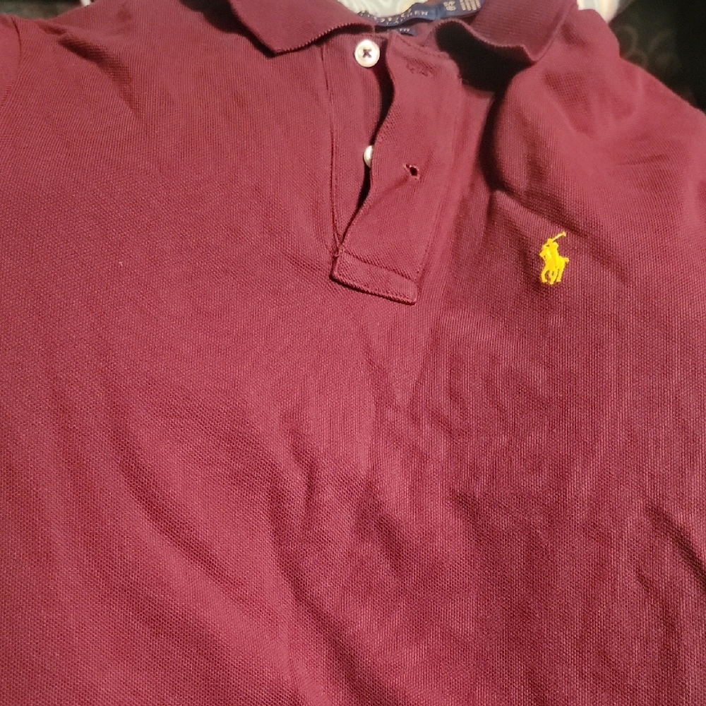 Polo by Ralph Lauren Red and Yellow Polo Shirt